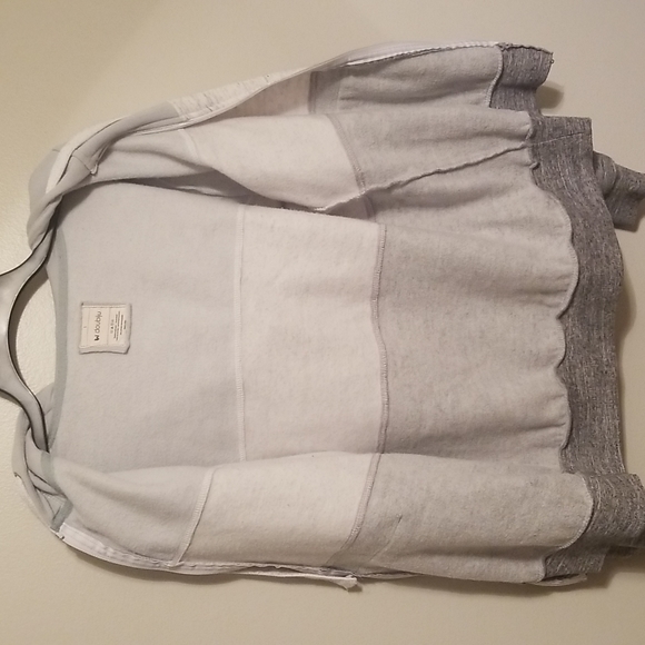 Doublju Zip Up Hooded Color Block Sweatshirt Large - Picture 7 of 7